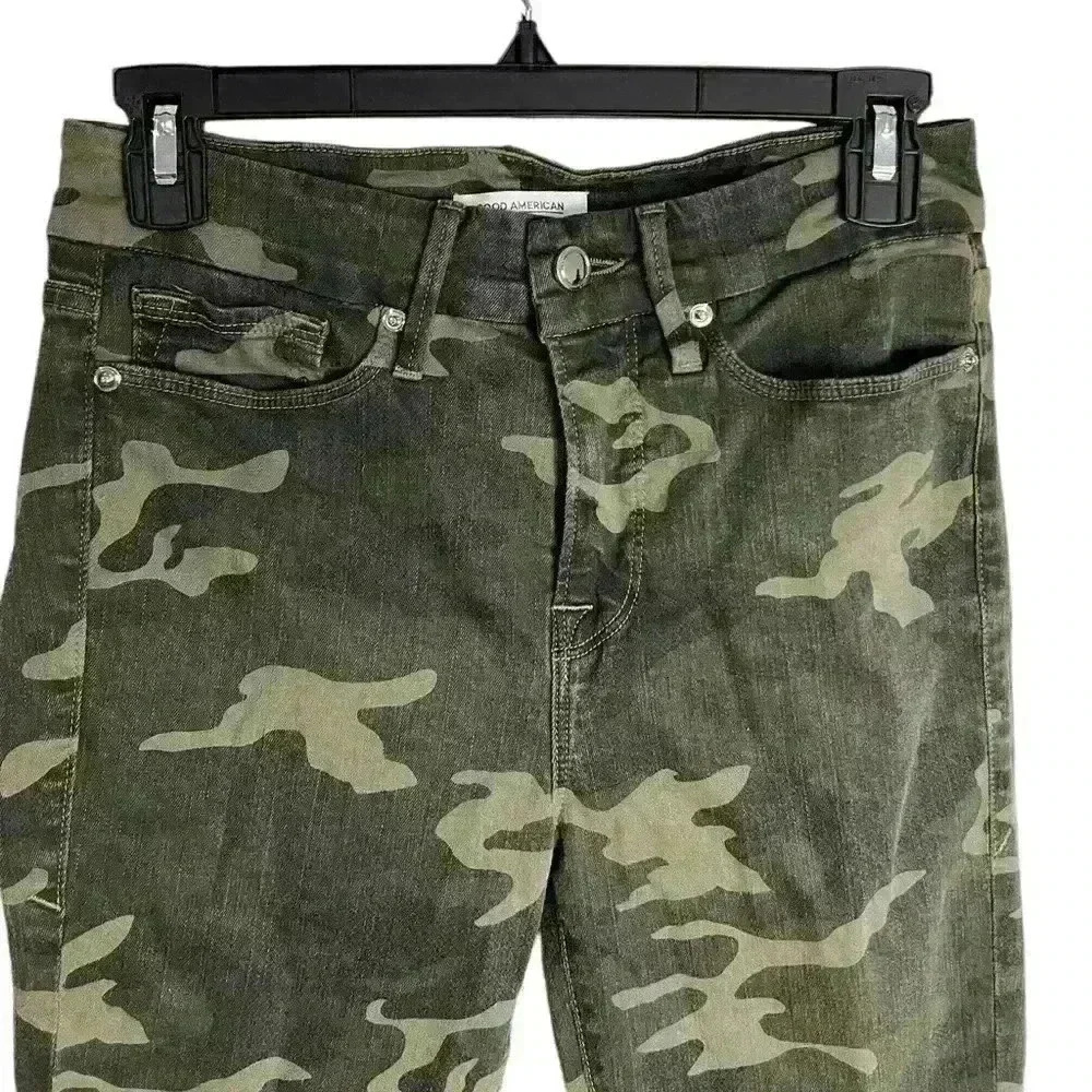 Good American Camo Good Legs Skinny Jeans Size 4/27 - Picture 3 of 10